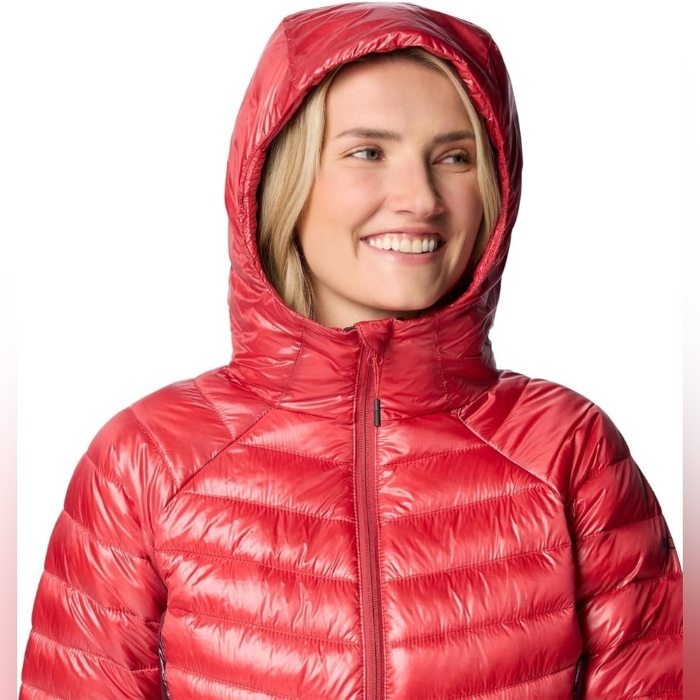Columbia Women's Labyrinth Loop II Hooded Jacket, Daredevil/Moonvista - Picture 5 of 7